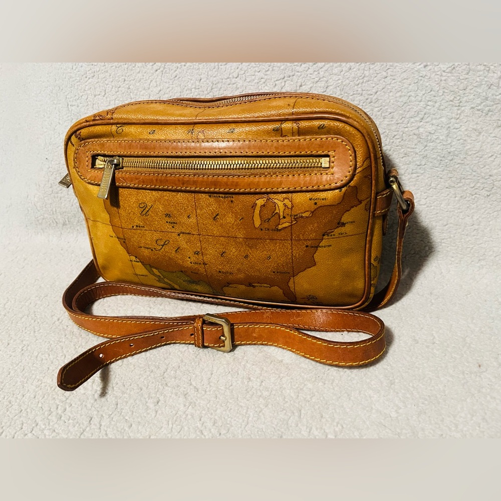 Alviero Martini World Map Crossbody Bag - Picture 7 of 15